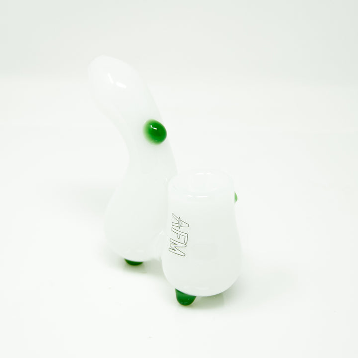 3.5" AFM Groovy Glass Sherlock Hand Pipe | AFM Smoke