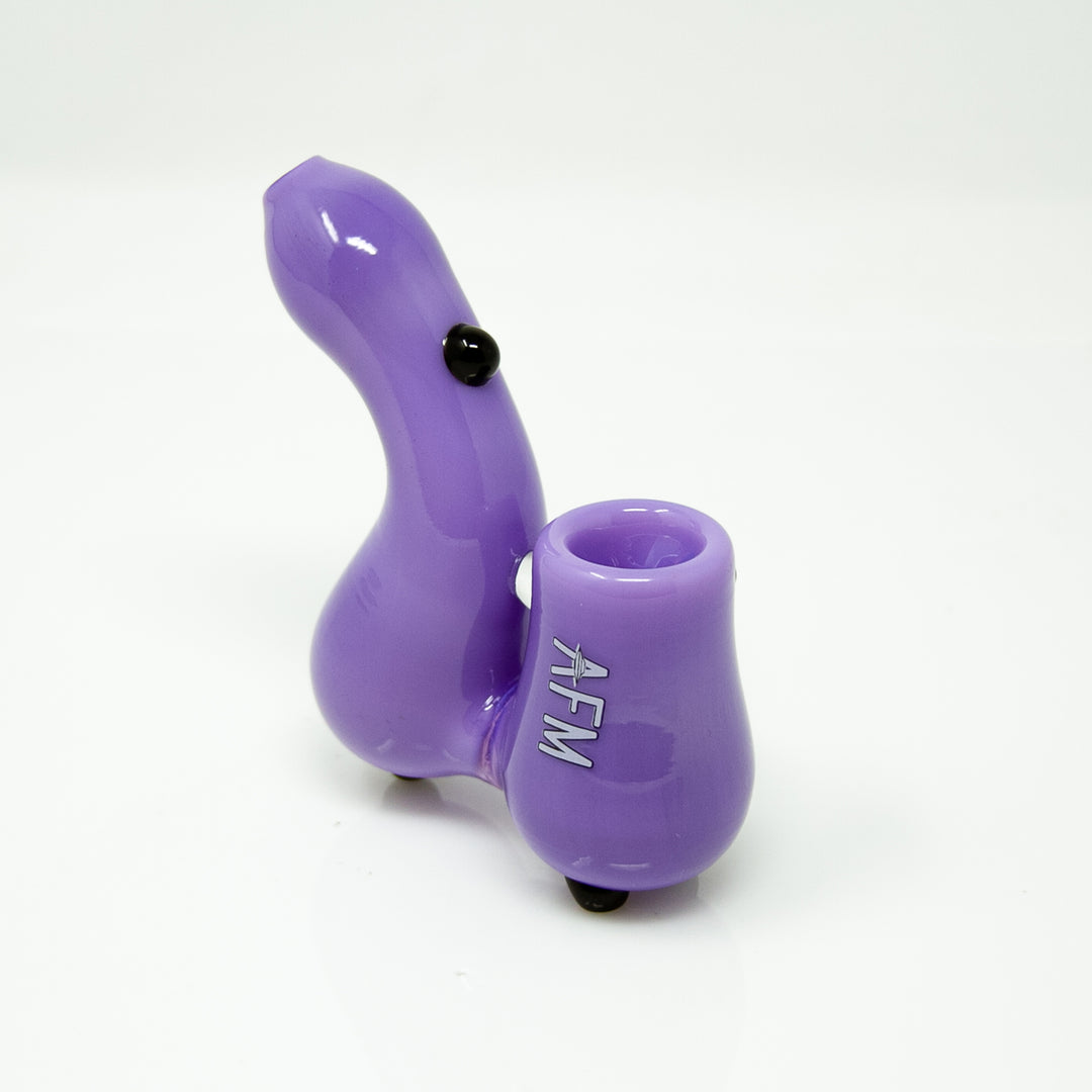3.5" AFM Groovy Glass Sherlock Hand Pipe | AFM Smoke
