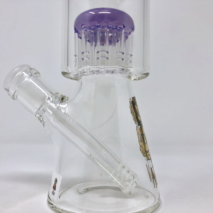 10" AFM Glass Arm Perc Clear Glass Beaker Bong | AFM Smoke