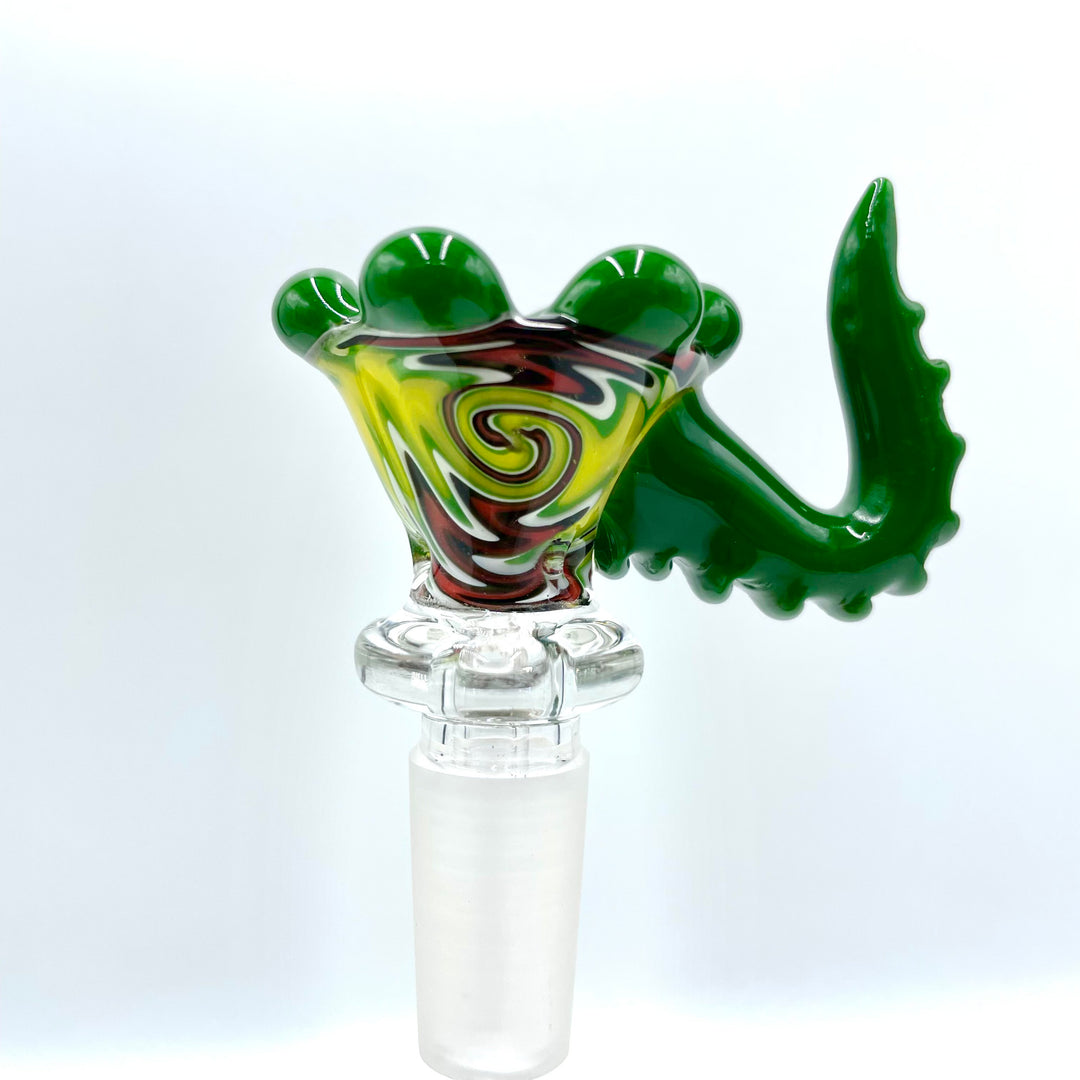 AFM Lucky Goat Rasta Orb Glass Bowl