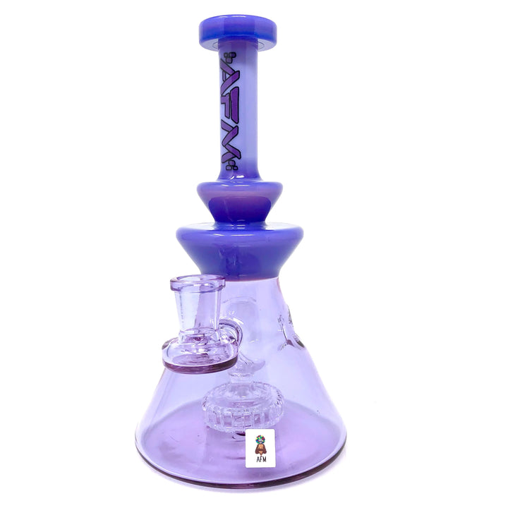 8" AFM Swiss Pyramid Color Glass Dab Rig
