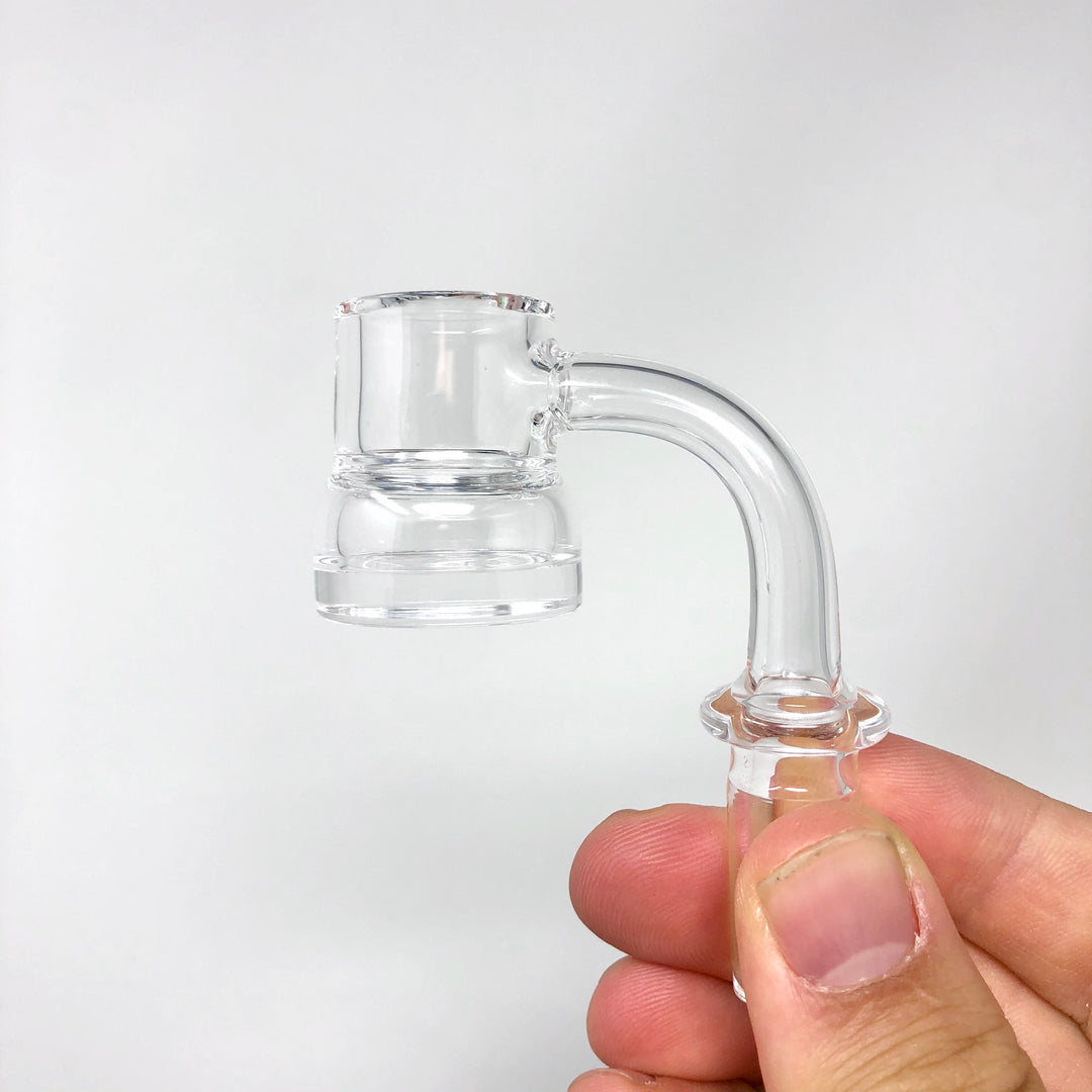 AFM Wide Thick Bottom Quartz Dab Banger – 3 mm Thick, 25 mm Bucket | AFM Smoke