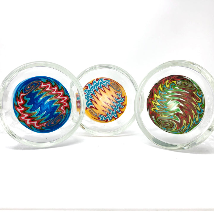 9" AFM Rastafari Clear Glass Beaker Bong