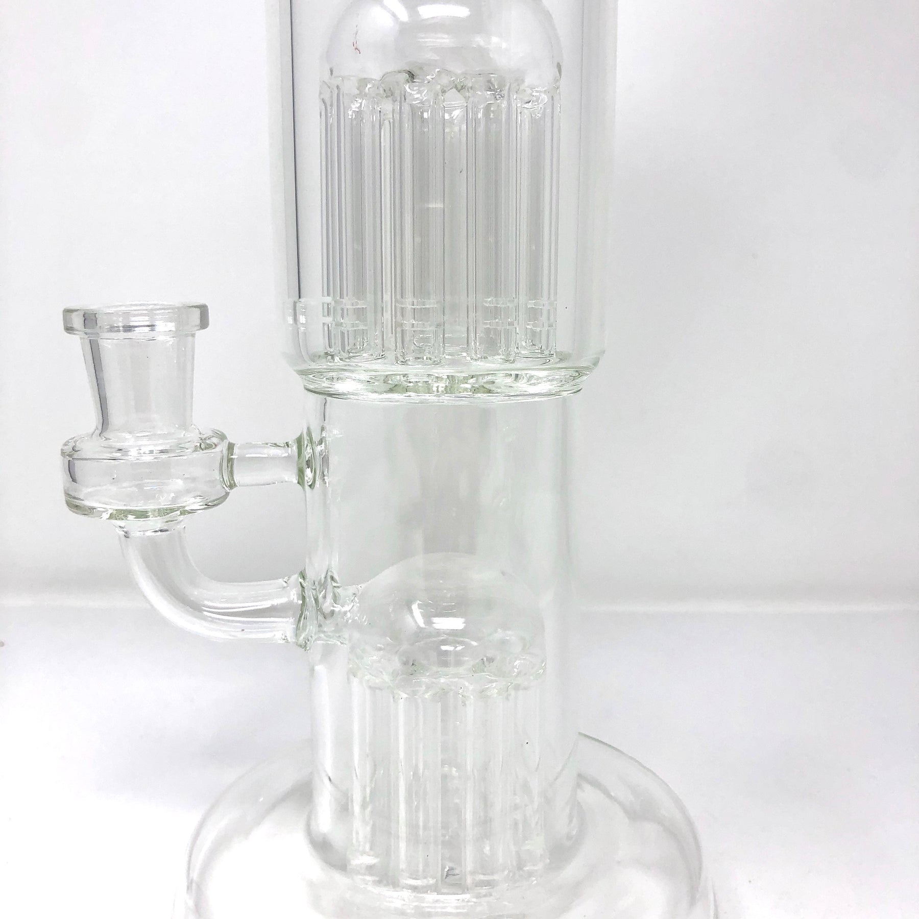 12" AFM Glass Double Cosmos Clear Glass Dab Rig