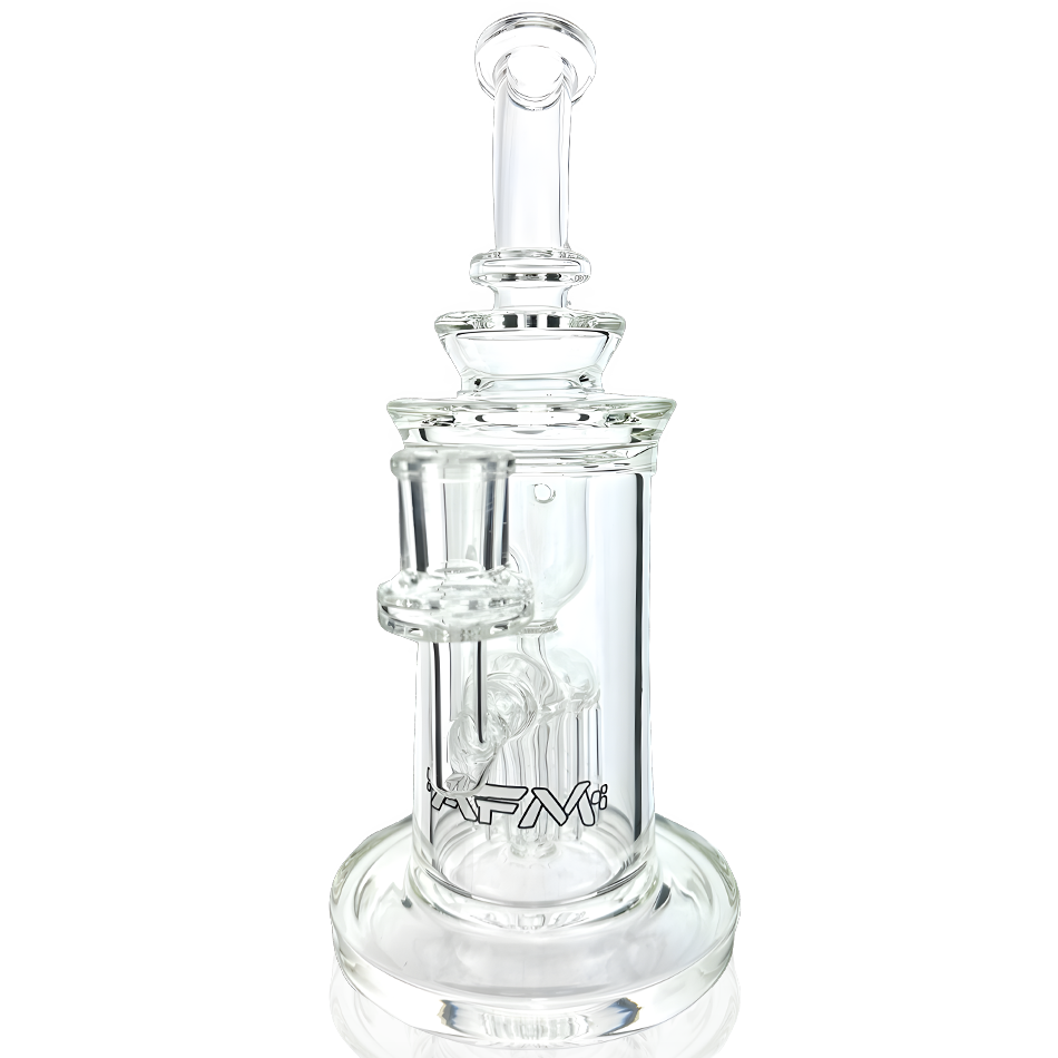 10" AFM Glass Power Station Clear Glass Incycler Dab Rig