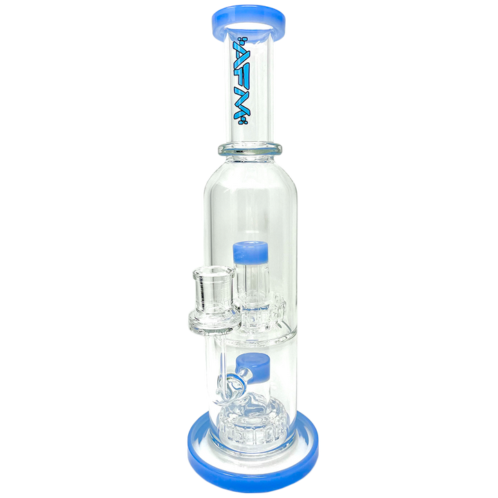 12" AFM Glass Commander Double UFO Perc Glass Rig | AFM Smoke
