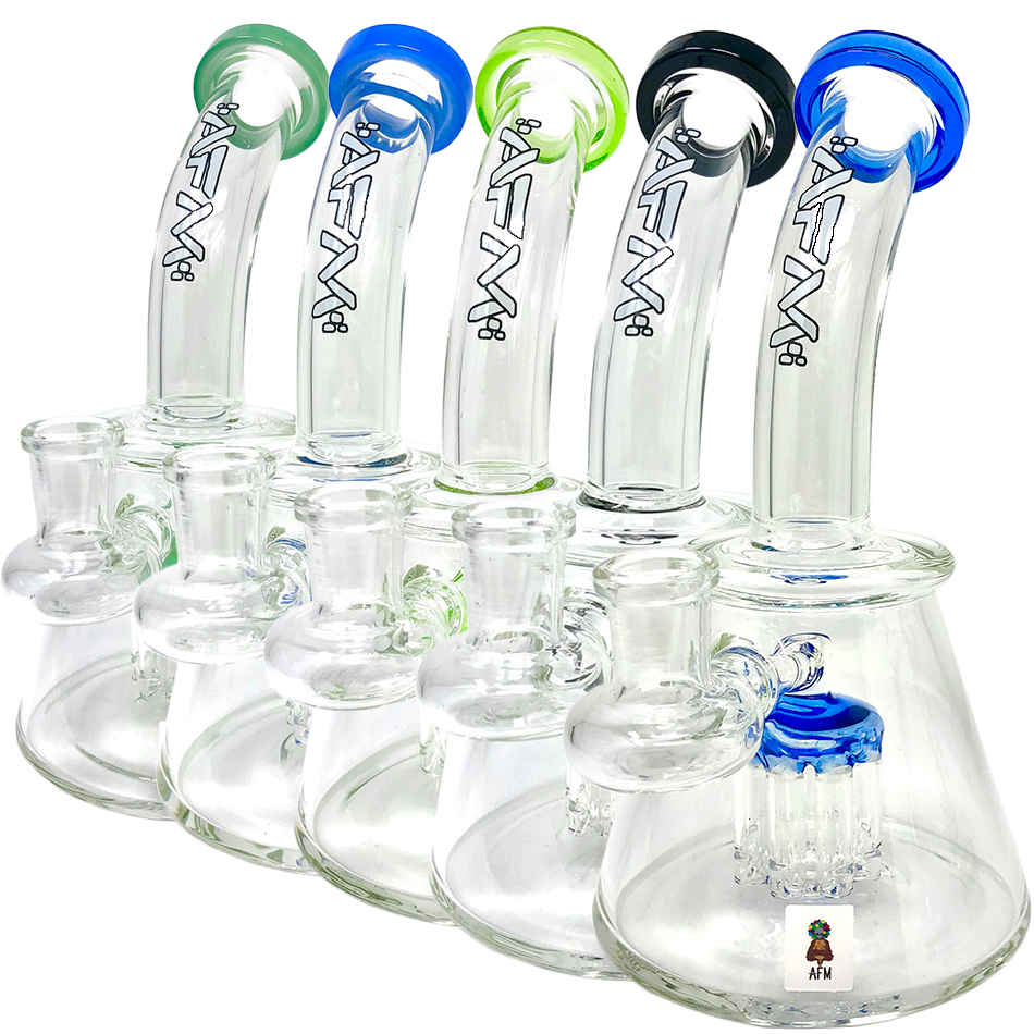 7" AFM Pyramid Glass Mini Dab Rig | AFM Smoke