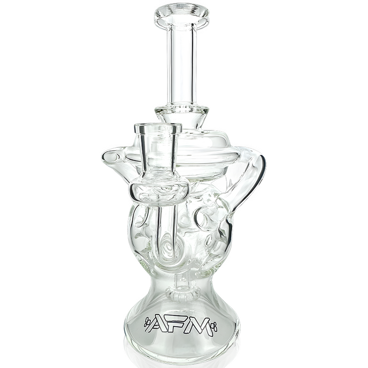 AFM 9″ Swiss Color Glass Recycler Dab Rig