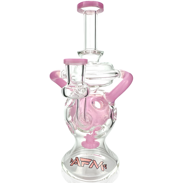 AFM 9″ Swiss Color Glass Recycler Dab Rig