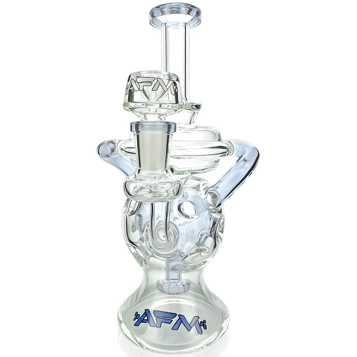 AFM 9″ Swiss Color Glass Recycler Dab Rig