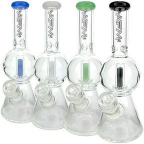 12" Bubble Globe Glass Beaker Bong