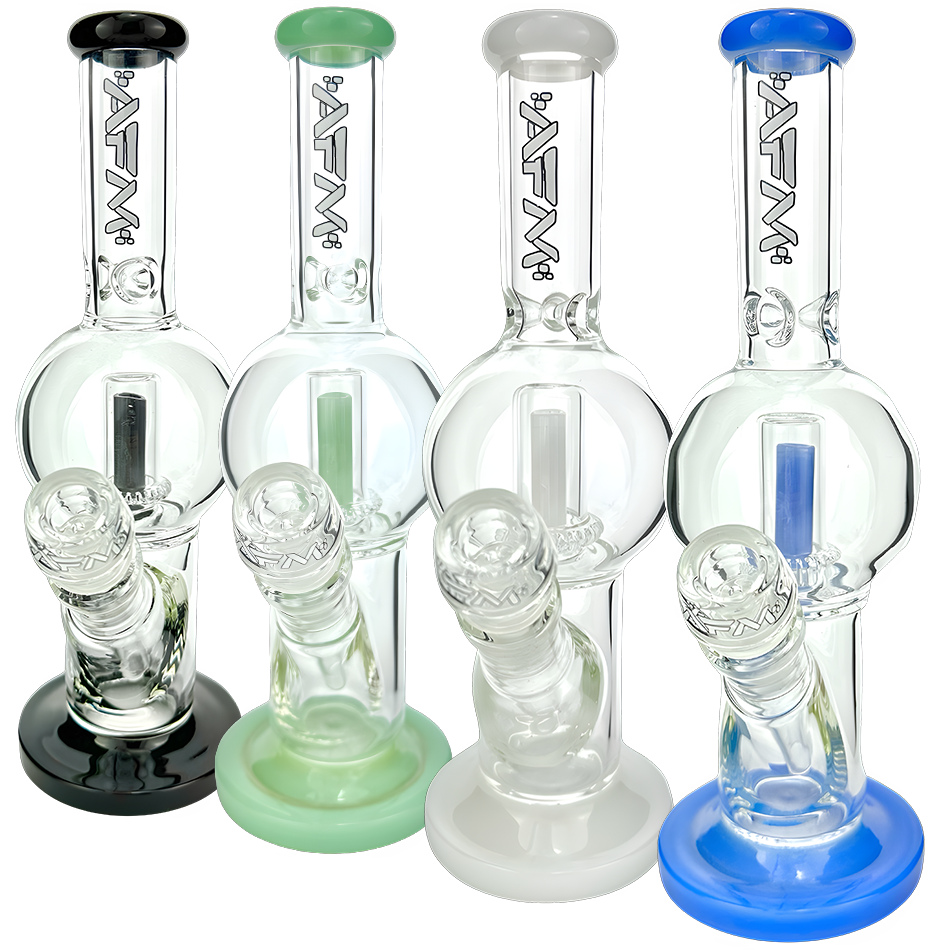 AFM 10″ Bubble Chamber Straight Tube Bong | AFM Smoke
