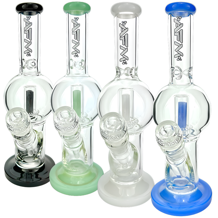AFM 10″ Bubble Chamber Straight Tube Bong | AFM Smoke