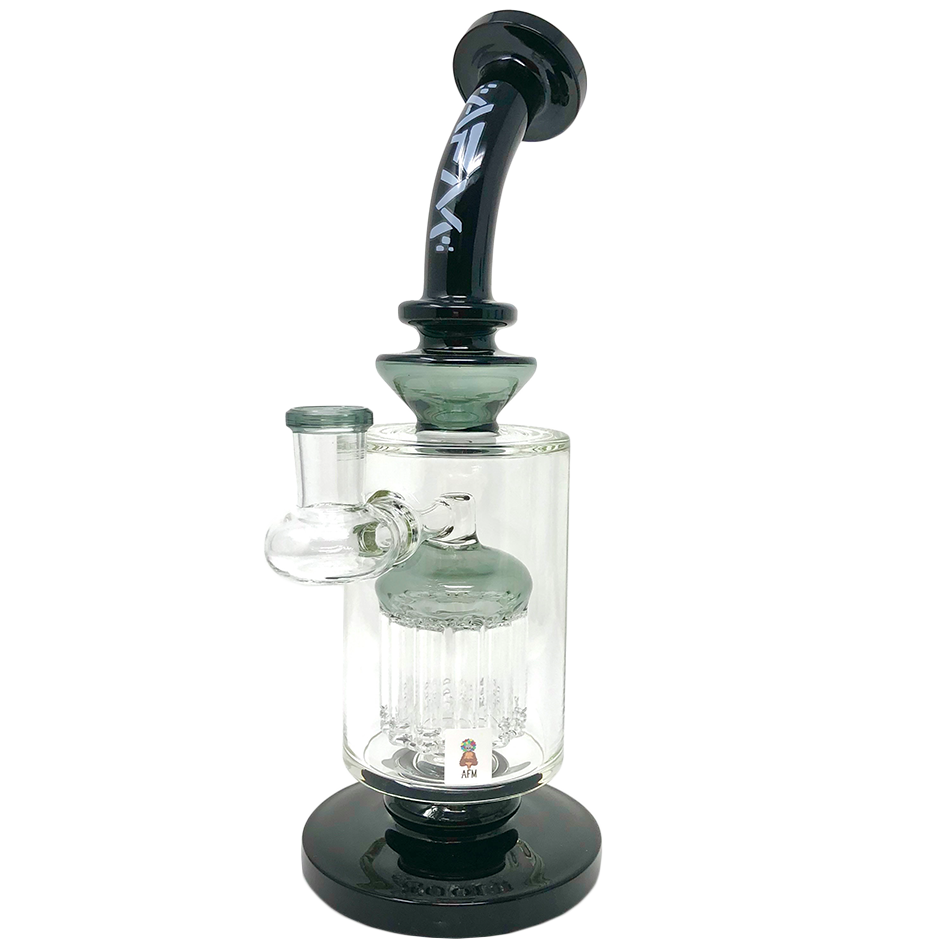 9" AFM Flex Double Color Arm Glass Dab Rig | AFM Smoke