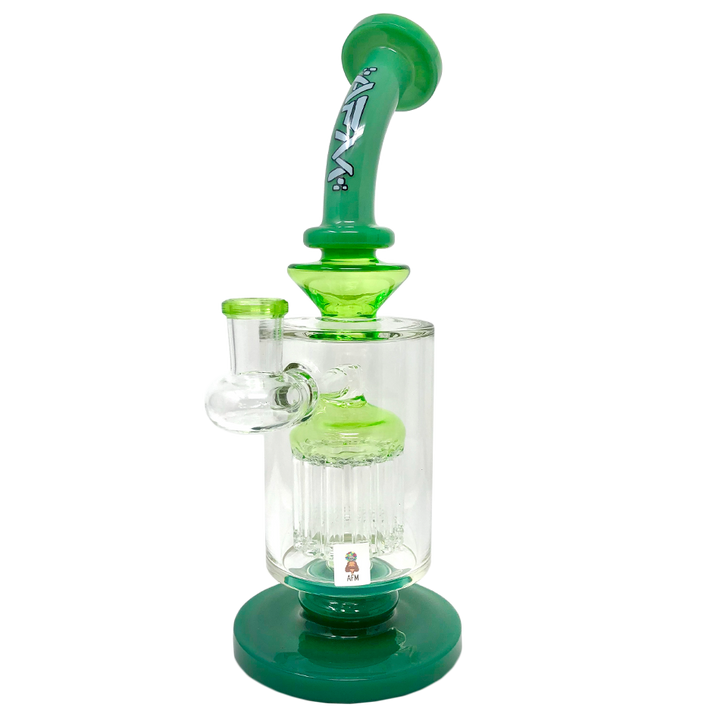 9" AFM Flex Double Color Arm Glass Dab Rig | AFM Smoke