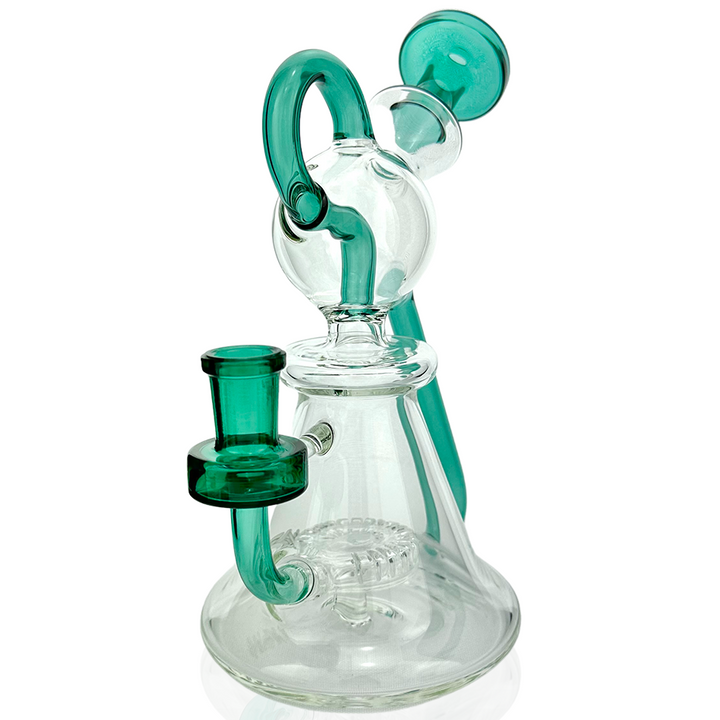 8" AFM Unicorn Glass Recycler Dab Rig