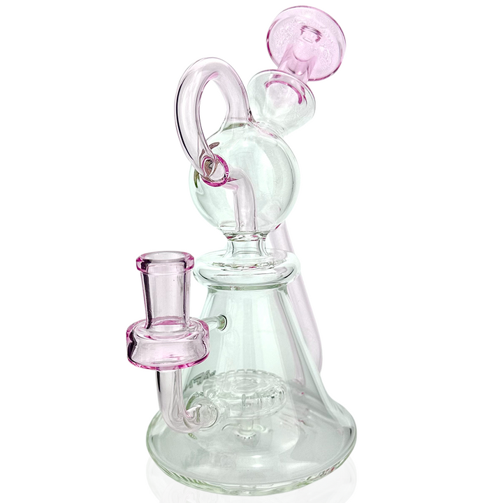 8" AFM Unicorn Glass Recycler Dab Rig