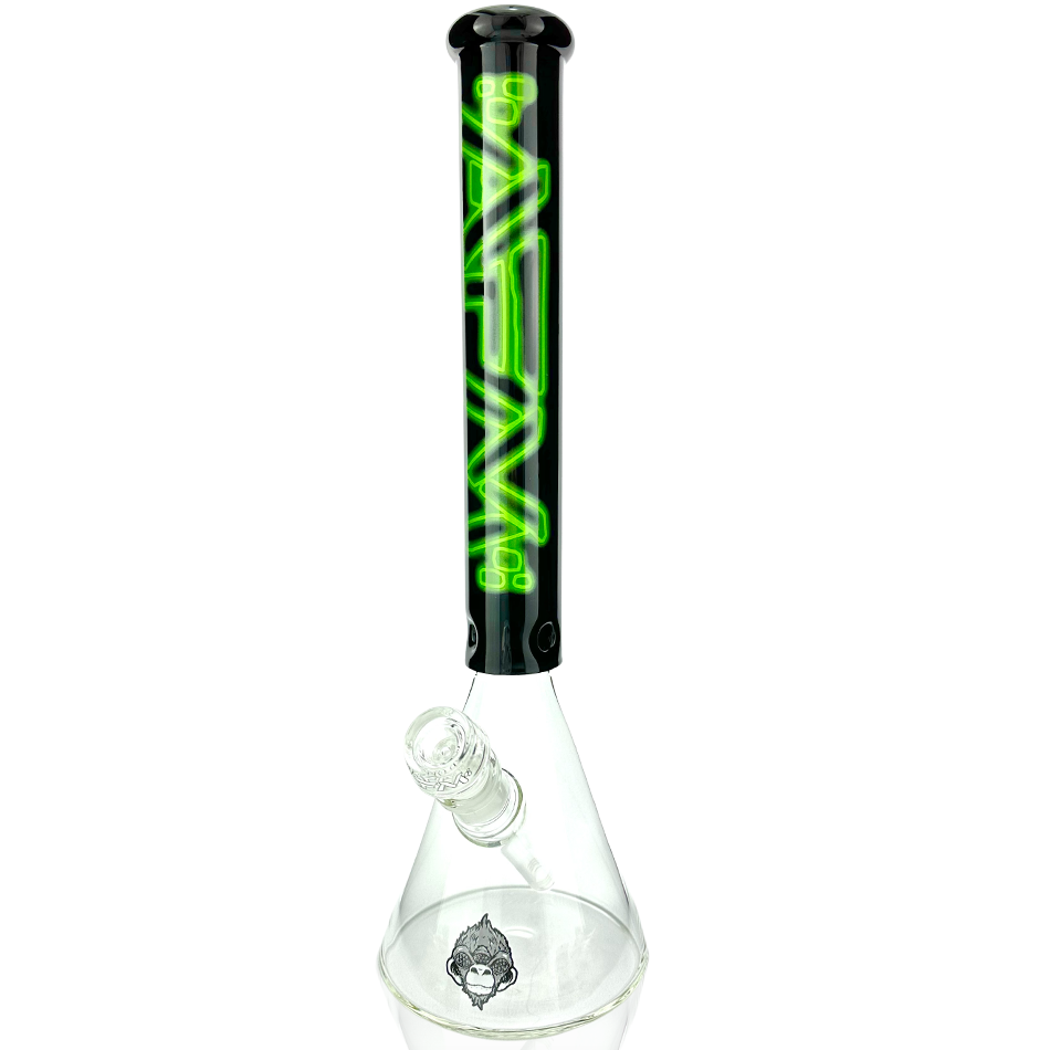 16″ AFM Neon Lights Glass Beaker Bong | AFM Smoke