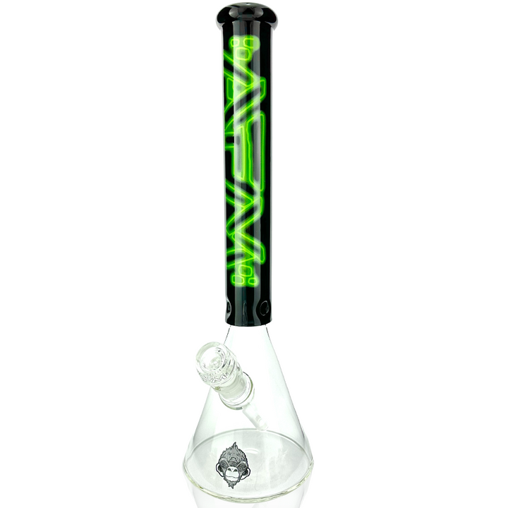 16″ AFM Neon Lights Glass Beaker Bong | AFM Smoke