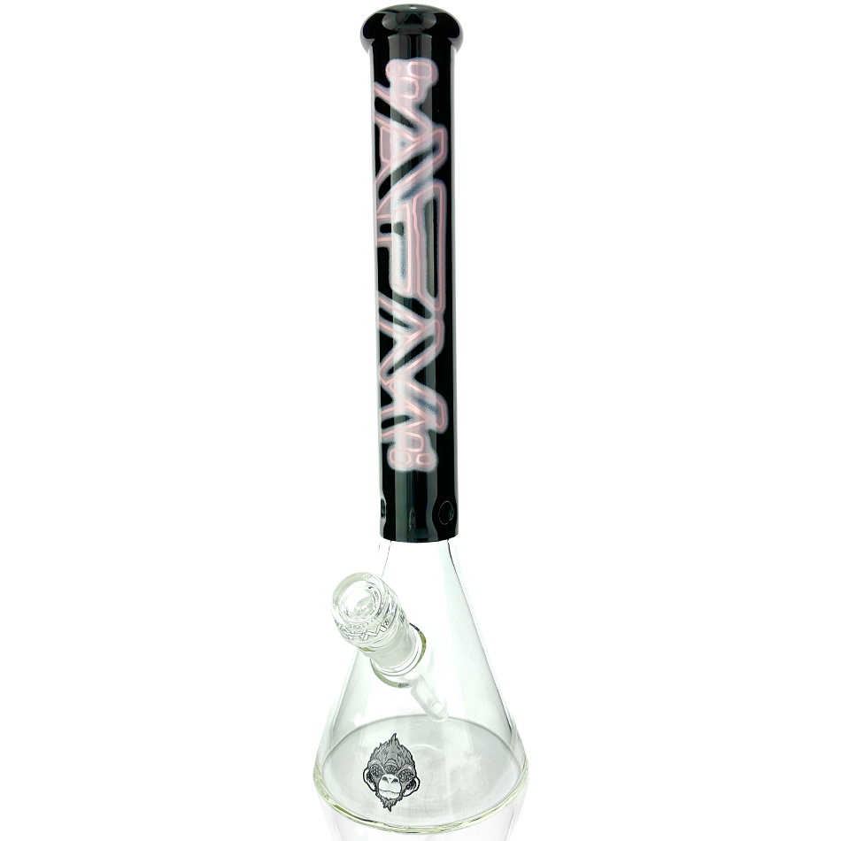 16″ AFM Neon Lights Glass Beaker Bong | AFM Smoke