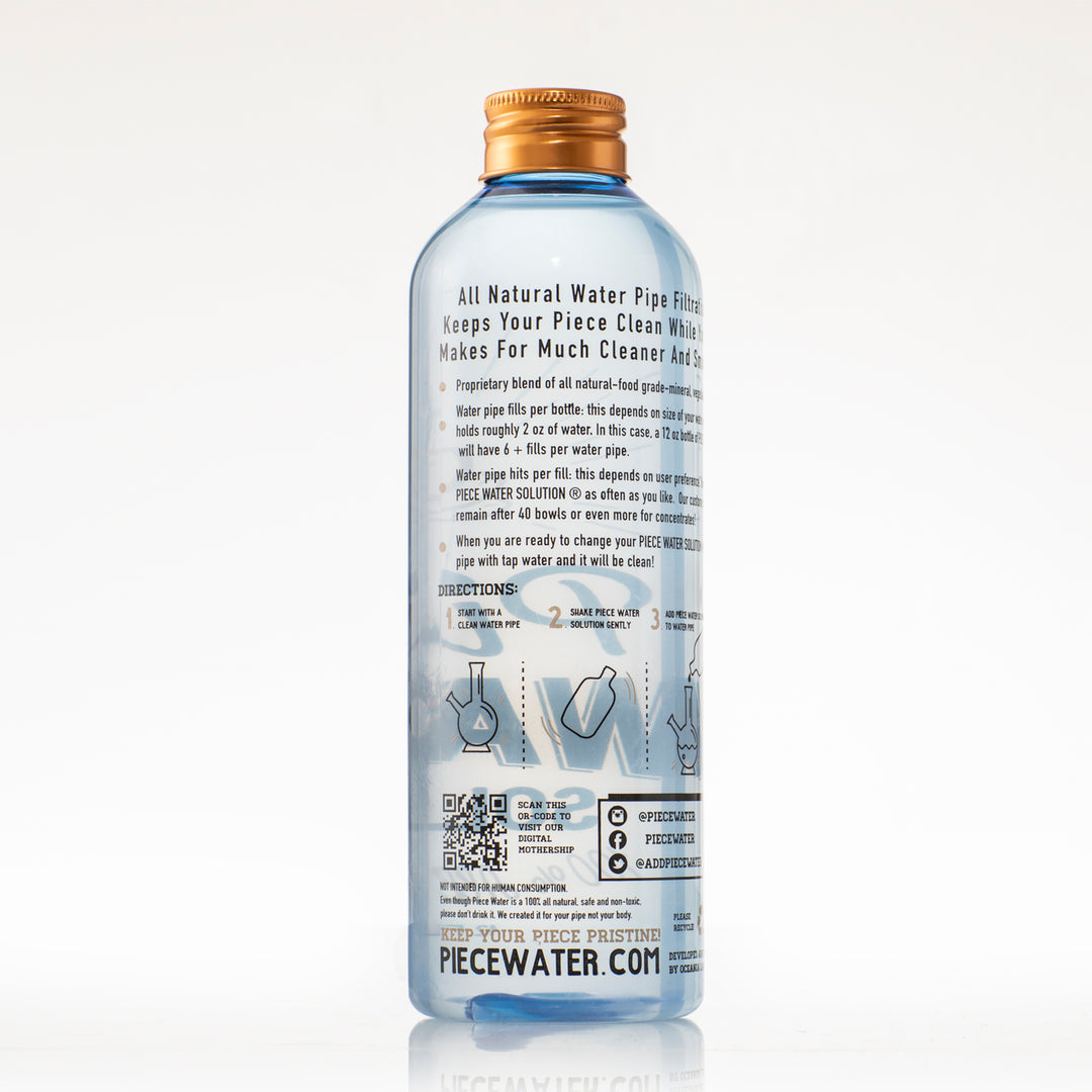 Piece Water - All Natural Bong Water Alternative -12oz