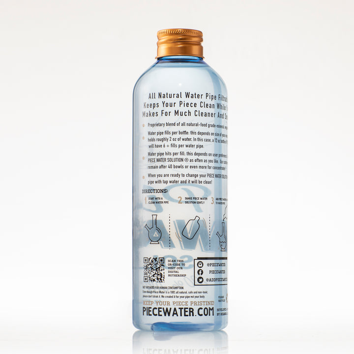 Piece Water - All Natural Bong Water Alternative -12oz