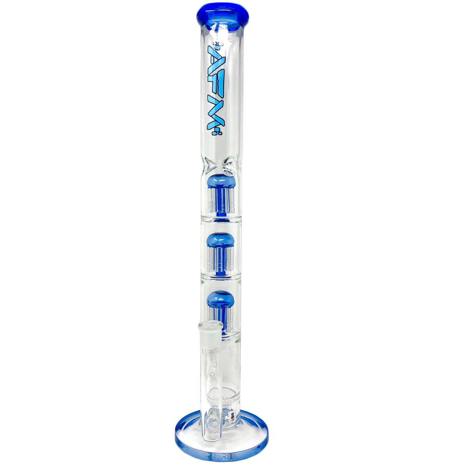 21" AFM Ripper Triple Tree Perc 7mm Glass Straight Tube Bong | AFM Smoke