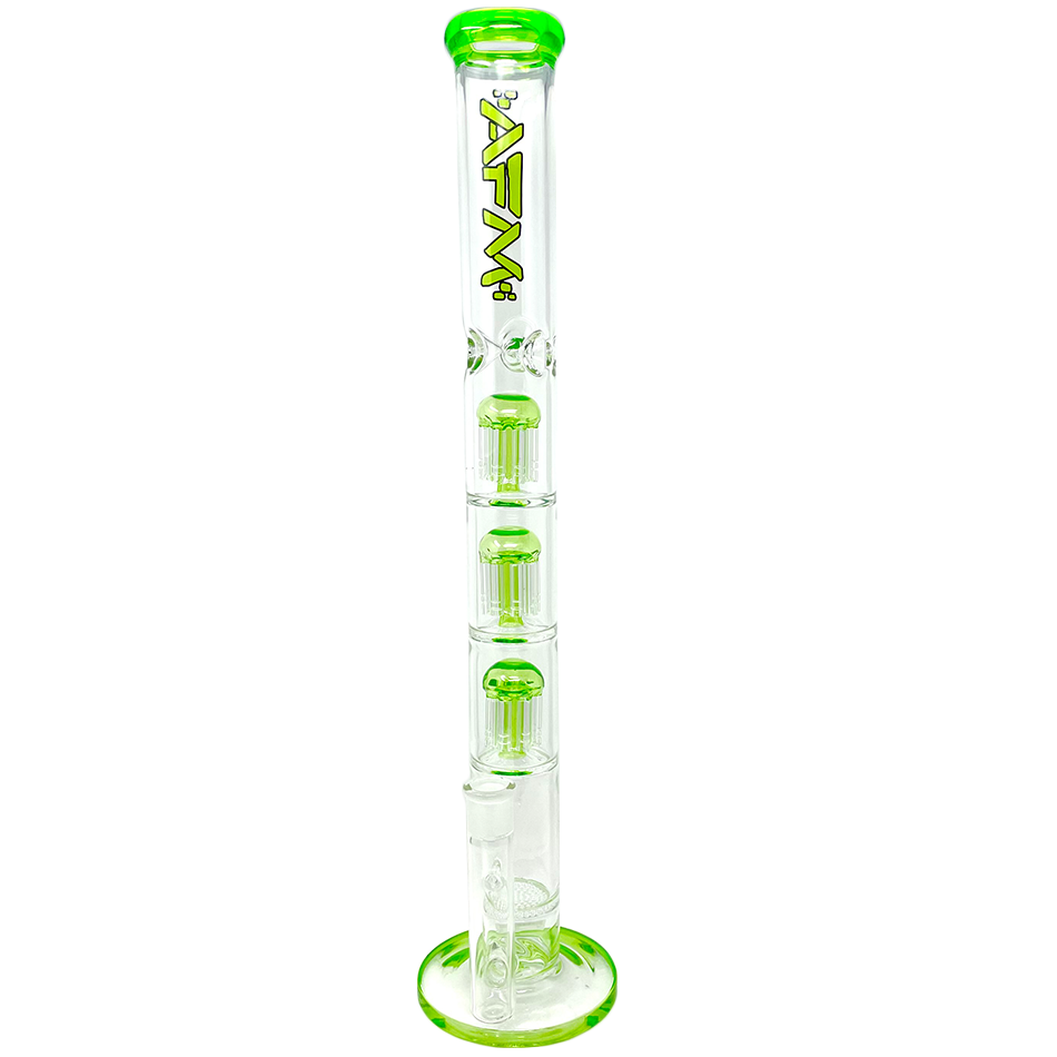 21" AFM Ripper Triple Tree Perc 7mm Glass Straight Tube Bong | AFM Smoke