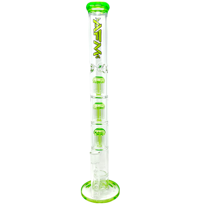21" AFM Ripper Triple Tree Perc 7mm Glass Straight Tube Bong | AFM Smoke