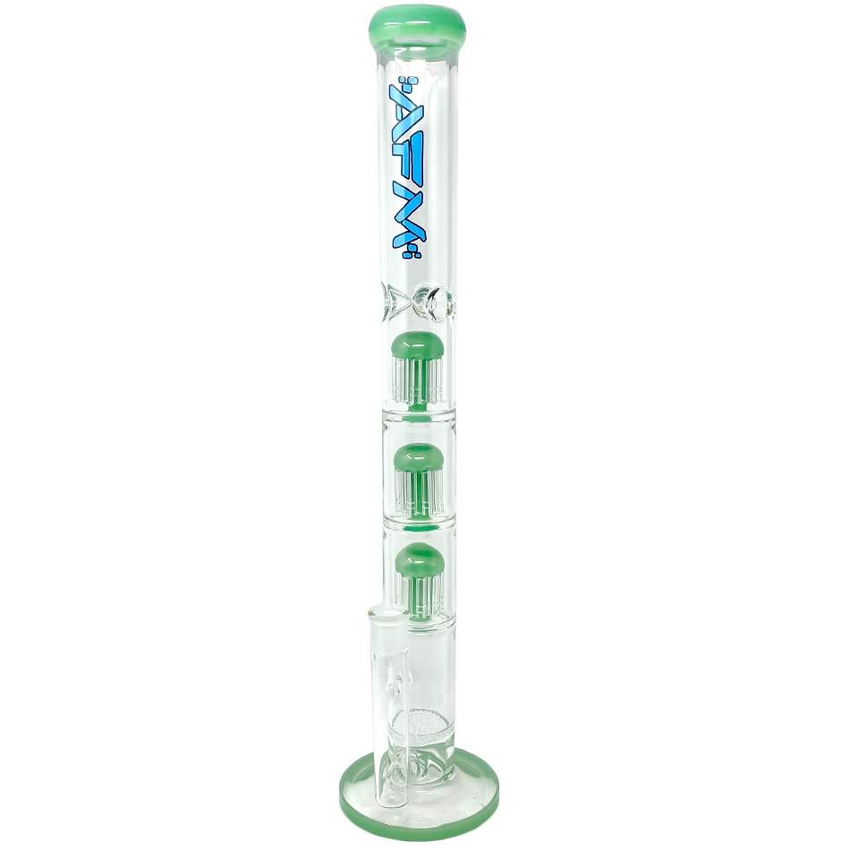 21" AFM Ripper Triple Tree Perc 7mm Glass Straight Tube Bong | AFM Smoke