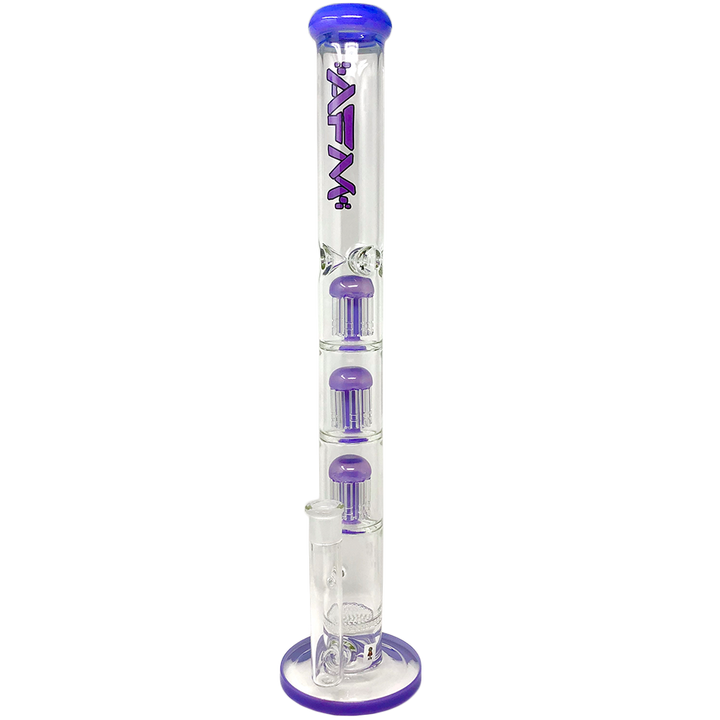 21" AFM Ripper Triple Tree Perc 7mm Glass Straight Tube Bong | AFM Smoke