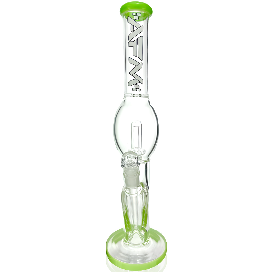 18-Inch AFM UFO Straight Tube Bong — UFO Perc Borosilicate Water Pipe