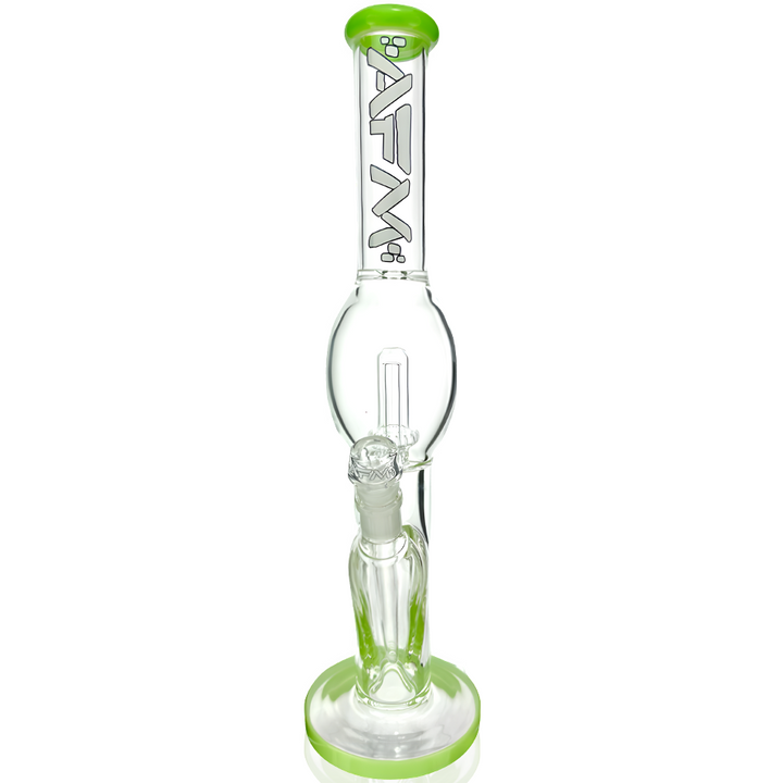 18-Inch AFM UFO Straight Tube Bong — UFO Perc Borosilicate Water Pipe