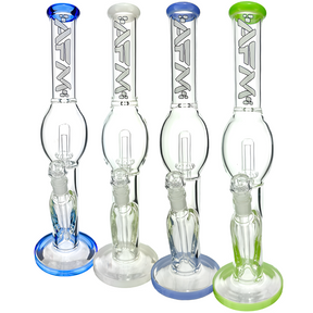 18" Unidentified Flyer Glass Straight Tube Bong