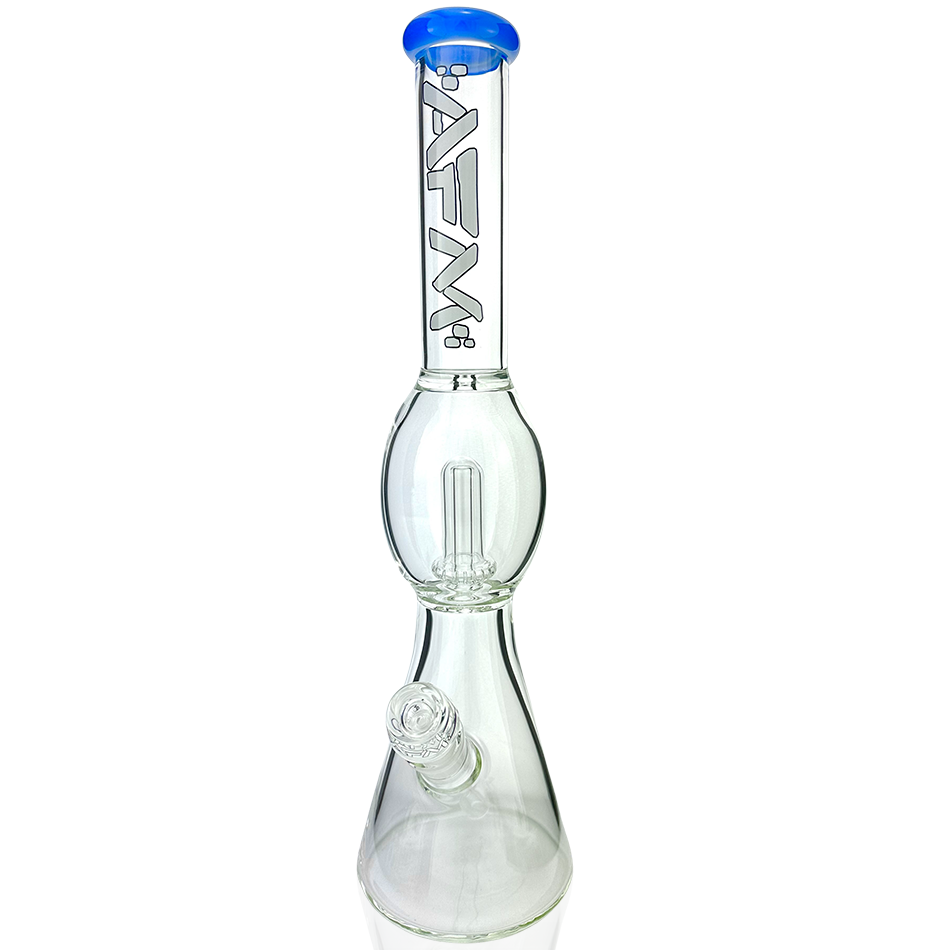 18" AFM Glass Flying Saucer Color Lip Beaker Bong – UFO Perc Water Pipe | AFM Smoke