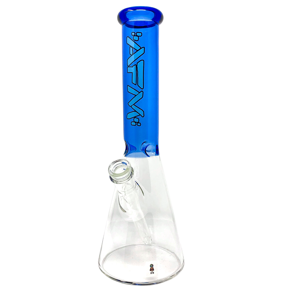 12" AFM Glass Extraterrestrial Colored Glass Sleeve Beaker Bong | AFM Smoke
