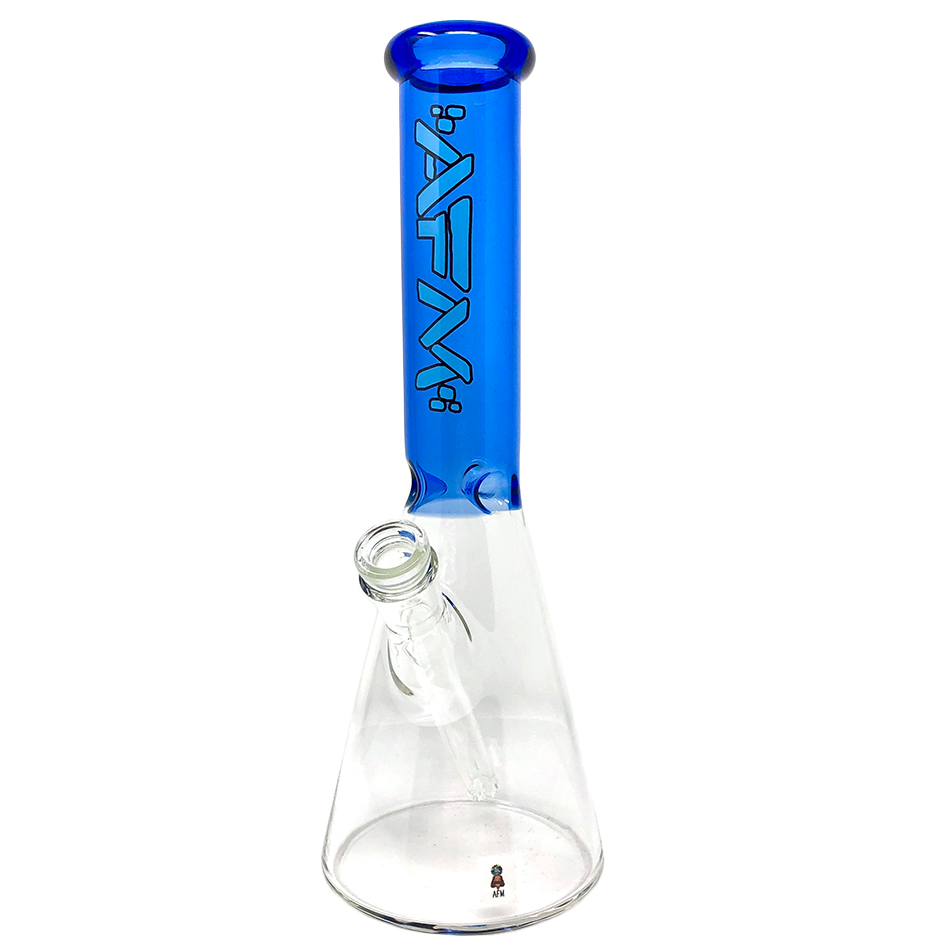 12" Extraterrestrial Colored Glass Sleeve Beaker Bong