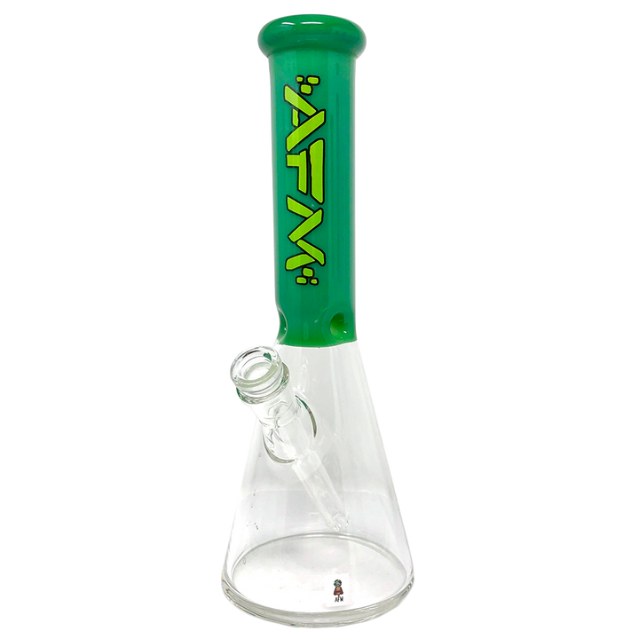 12" AFM Glass Extraterrestrial Colored Glass Sleeve Beaker Bong | AFM Smoke