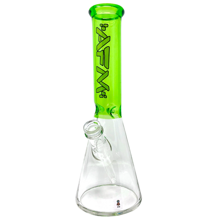 12" AFM Glass Extraterrestrial Colored Glass Sleeve Beaker Bong | AFM Smoke