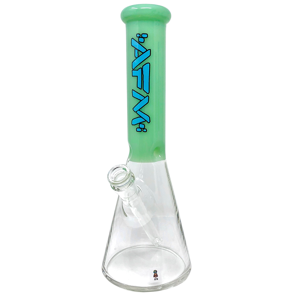 12" AFM Glass Extraterrestrial Colored Glass Sleeve Beaker Bong | AFM Smoke
