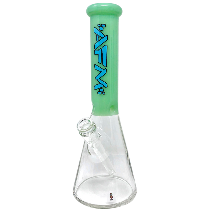12" AFM Glass Extraterrestrial Colored Glass Sleeve Beaker Bong | AFM Smoke