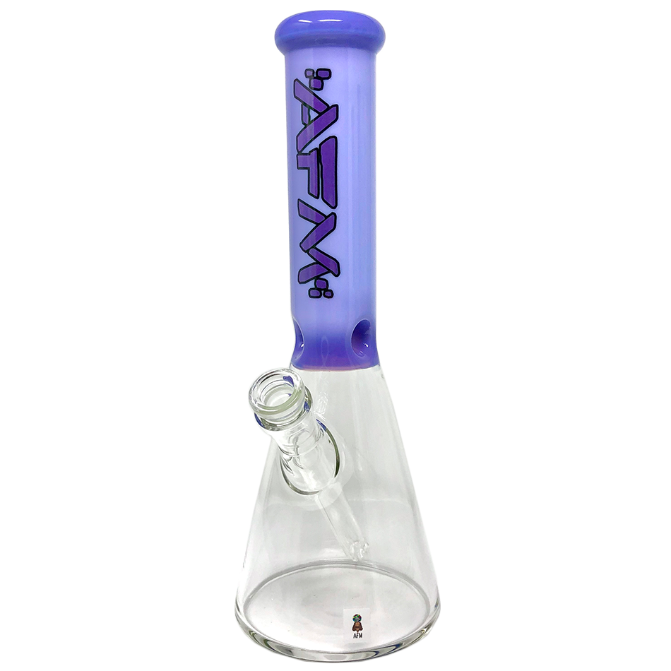 12" AFM Glass Extraterrestrial Colored Glass Sleeve Beaker Bong | AFM Smoke