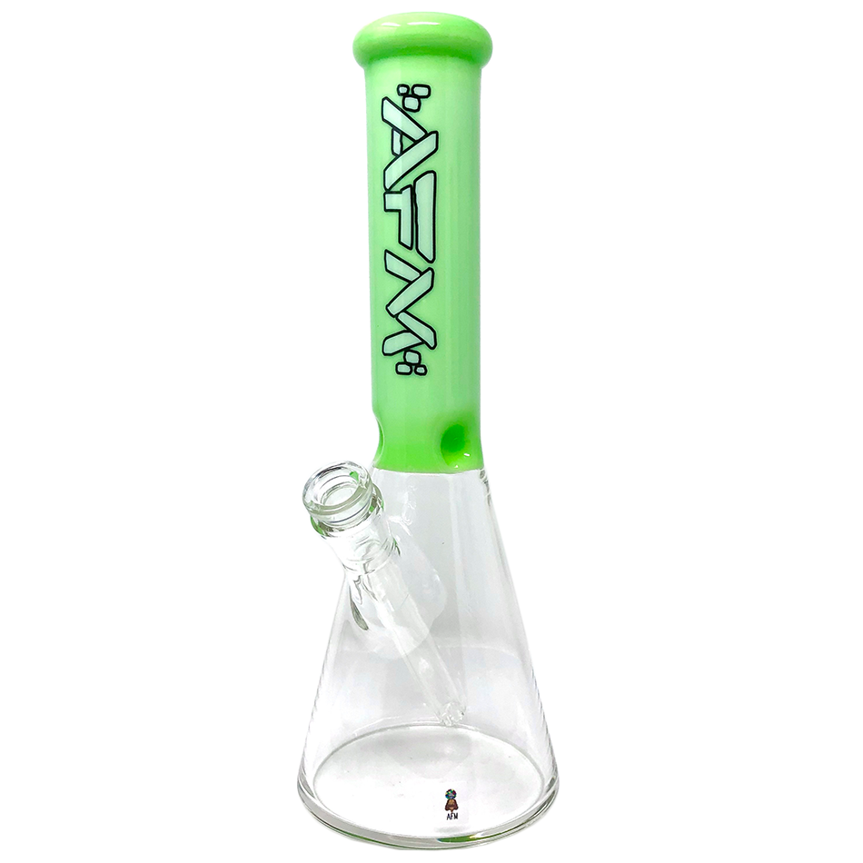 12" AFM Glass Extraterrestrial Colored Glass Sleeve Beaker Bong | AFM Smoke