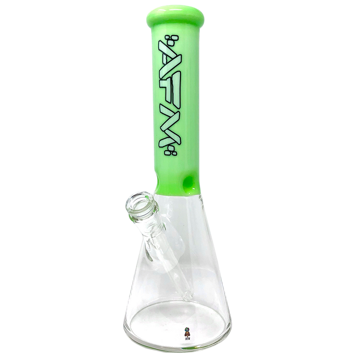12" AFM Glass Extraterrestrial Colored Glass Sleeve Beaker Bong | AFM Smoke