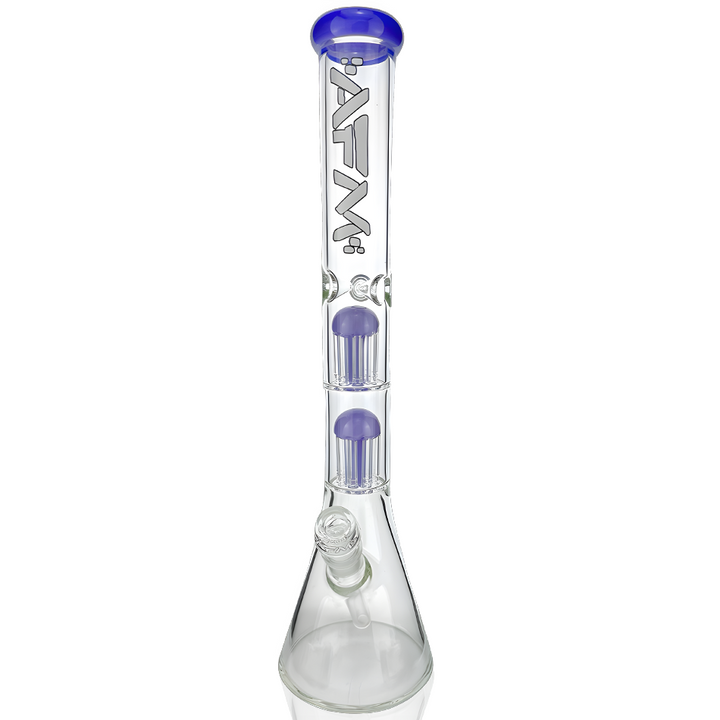 18" AFM Double Hitter 5mm Glass Beaker Bong