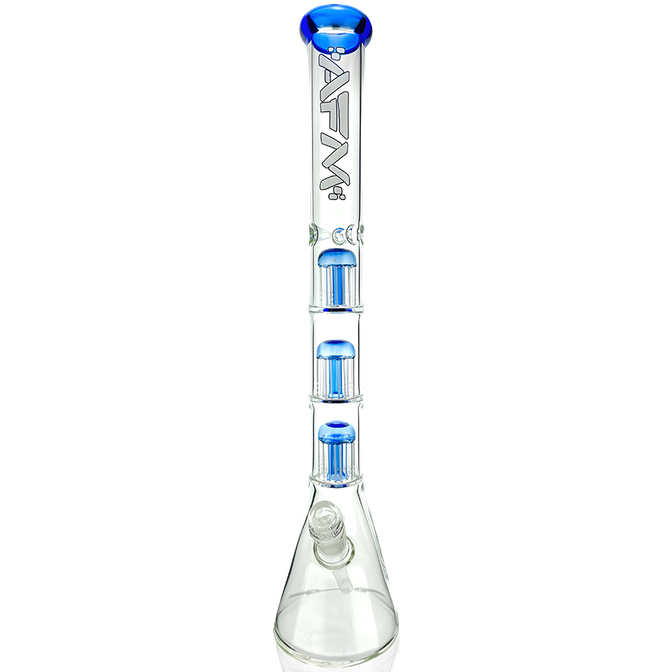 21″ AFM Triple Hitter 9mm Glass Beaker Bong – Triple Chamber Tree Perc