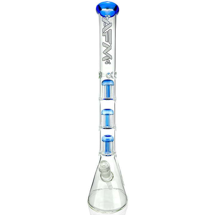 21″ AFM Triple Hitter 9mm Glass Beaker Bong – Triple Chamber Tree Perc