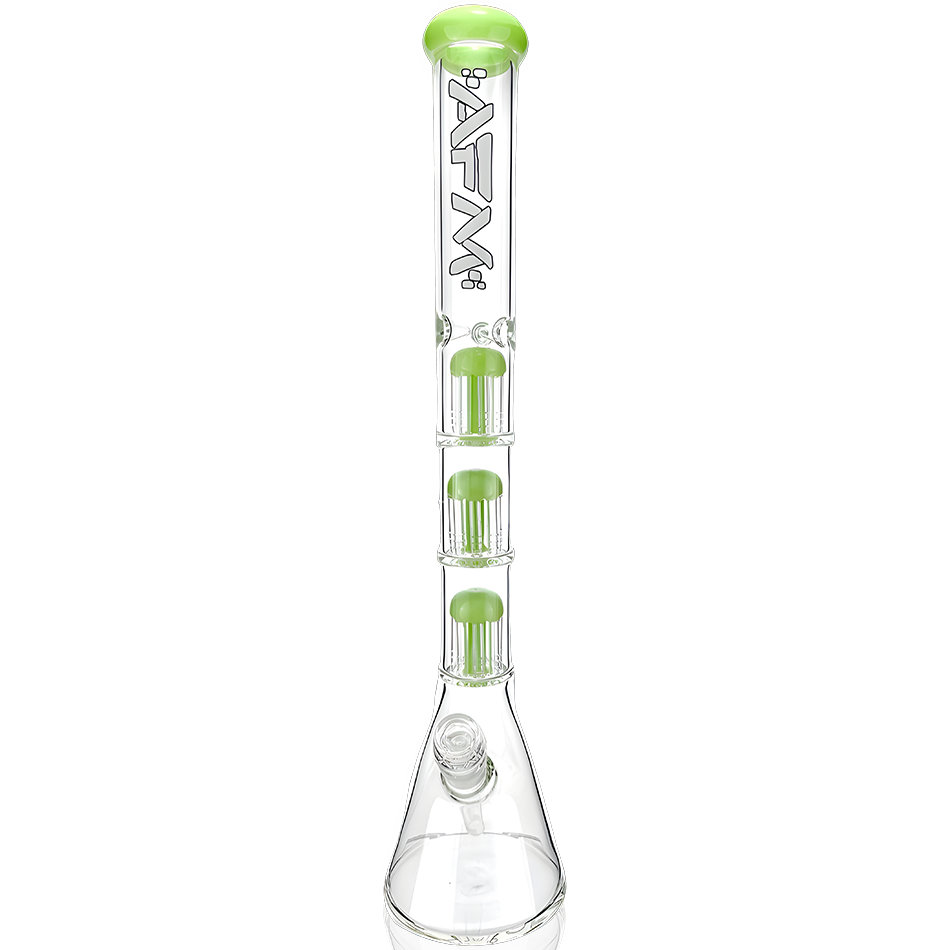 21″ AFM Triple Hitter 9mm Glass Beaker Bong – Triple Chamber Tree Perc