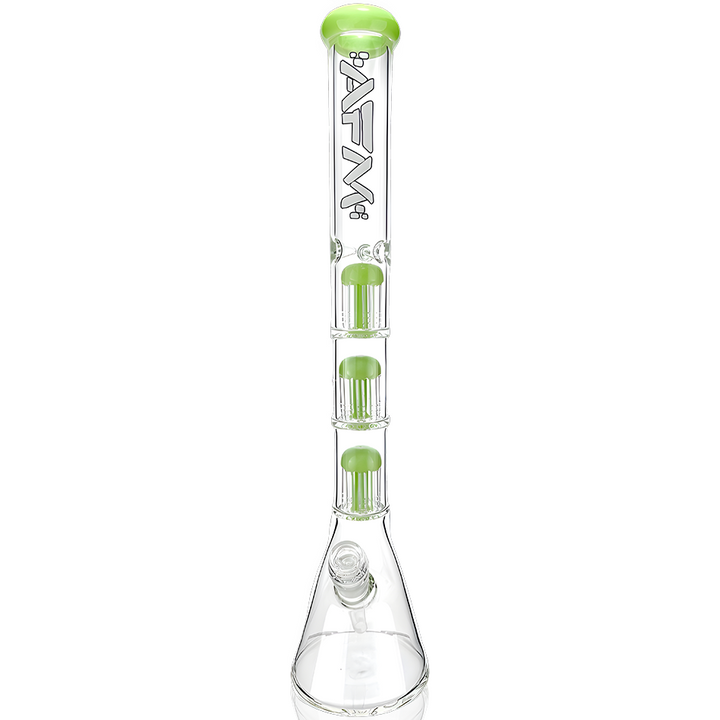 21″ AFM Triple Hitter 9mm Glass Beaker Bong – Triple Chamber Tree Perc