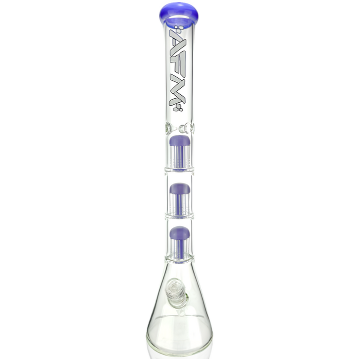 21″ AFM Triple Hitter 9mm Glass Beaker Bong – Triple Chamber Tree Perc